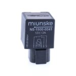 Mini-Relais 12V, 2A, Wechsler, mit Deutsch-Stecker DTF13-6P