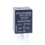 Doppelrelais 24V, 5/8A, 2Wechsler mit Diode kombiniert