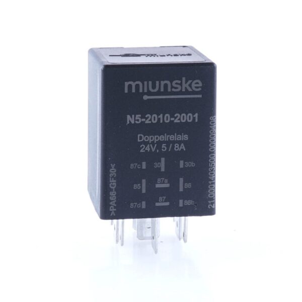 Doppelrelais 24V, 5/8A, 2Wechsler mit Diode getrennt schaltbar