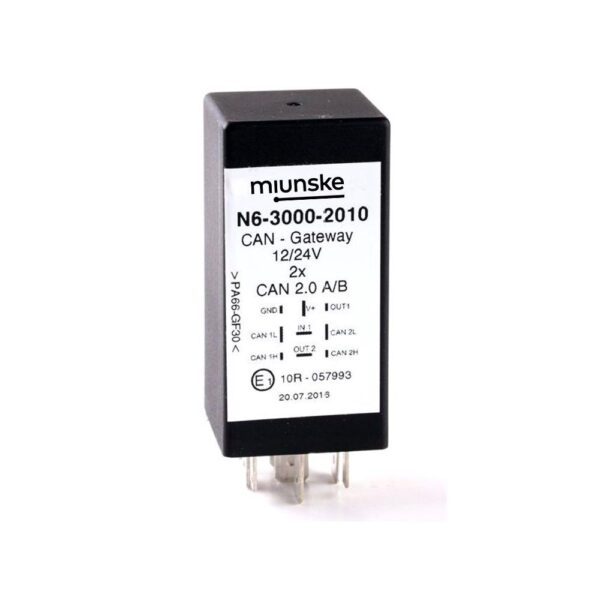 CAN-Gateway 9-36V, CAN2.0/FTM-CAN, bidirektional, 1x Frequenzeingang, 2x Ausgang, parametrierbar mit Toolchain