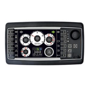 OPUS A6s Full, PClient, 7" TFT 800x480 Pixel Touch, 2x CAN ISO 11898, 3x Video In, 12x Softkey, 3x Hardkey, 1x Encoder, 4x a/d Input, 3x Output