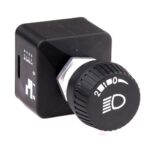 Drehschalter, 0-I-II/3 Schaltstufen, unbeleuchtet, IP53, Symbol „Licht“