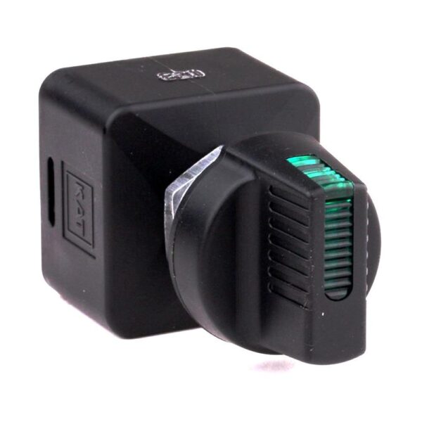 Drehschalter, I-0-II, beleuchtet mit LED, grün, IP53