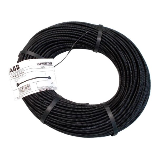 Wellrohr NW 4,5 PA6, Leichtprofil hochflexibel, geschlitzt, Aufmachung 100m-Ringe