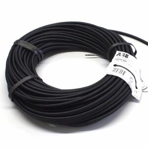 Wellrohr NW7,5, Co-Polyester, Normalprofil, braun, HTC, hochtemperaturbeständig, Aufmachung 50m-Ring