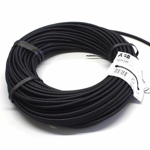 Wellrohr NW7,5, Co-Polyester, Normalprofil, braun, HTC, hochtemperaturbeständig, Aufmachung 50m-Ring