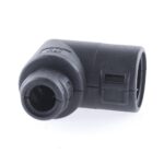 Wellrohr-Verbinder NW 13-7,5, 90°-Winkel, schwarz