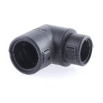 Wellrohr-Verbinder NW 17-13, 90°-Winkel, schwarz