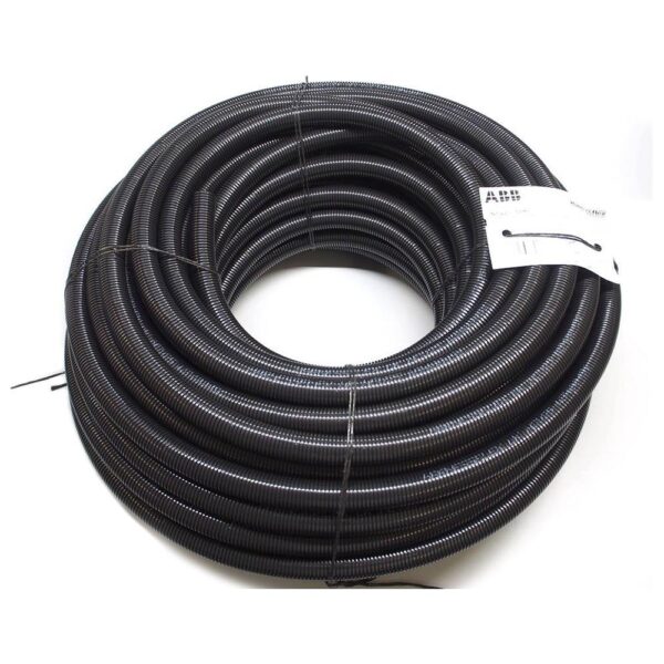 Wellrohr NW 22 PA6, Normalprofil UL94 V0, Aufmachung 50m-Ringe