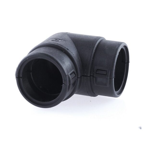 Wellrohr-Verbinder NW 22-22, 90°-Winkel, schwarz