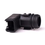 Endkappe für 2-poliges Buchsengehäuse, 90°, mit Zugentlastung