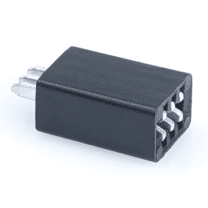 Flachsteckbuchse 6,3mm im Isolierkörper, PFT, schwarz