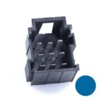 JPT-Messerleiste, 9-polig (3×3), PFT, Kodierung A, blau