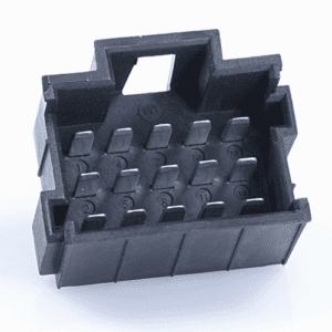 JPT-Messerleiste, 15-polig (3x5), PFT, Kodierung A, schwarz