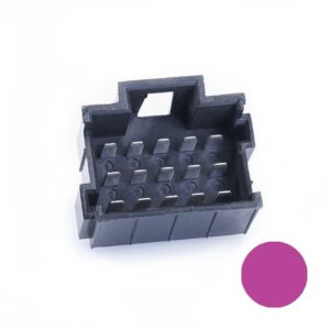 JPT-Messerleiste, 15-polig (3x5), PFT, Kodierung A, violett