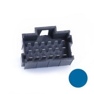 JPT-Messerleiste, 18-polig (3x6), PFT, Kodierung A, blau