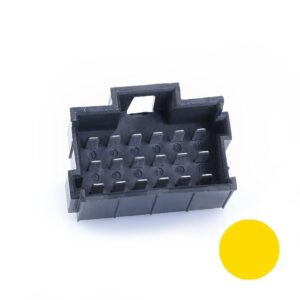 JPT-Messerleiste, 18-polig (3x6), PFT, Kodierung A, gelb