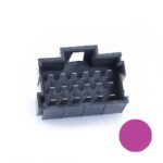 JPT-Messerleiste, 18-polig (3×6), PFT, Kodierung A, violett