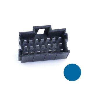 JPT-Messerleiste, 21-polig (3x7), PFT, Kodierung A, blau