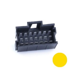 JPT-Messerleiste, 21-polig (3x7), PFT, Kodierung A, gelb