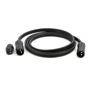 35mm² Verbindungsleitung, 2-polig, 24V, 2x Stecker 1x Kupplung, Länge 4m