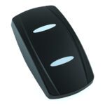 Wippe Contura V, schwarz, 2x schmale ovale Linse weiß, ohne Symbol