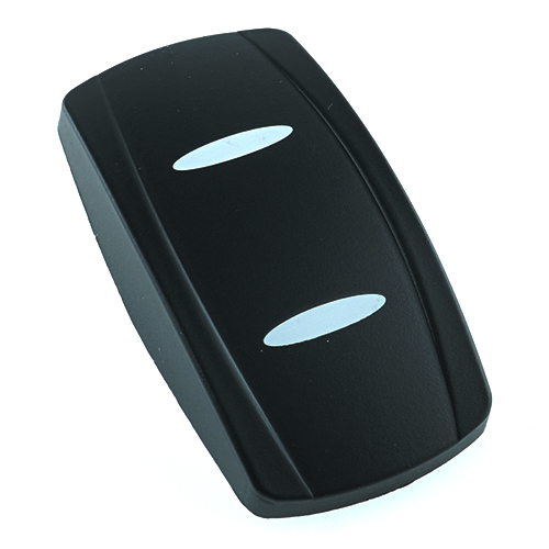 Wippe Contura V, schwarz, 2x schmale ovale Linse weiß, ohne Symbol