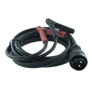 Starthilfekabel 35mm², 2-poliger Stecker 24V mit Schraubring, 2 Polzangen, rot/schwarz, Länge 5m