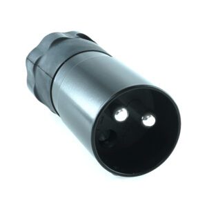 Stecker 2-polig, 24V, schwarz, Crimp-/Lötkontakt 35mm², ohne Schraubring