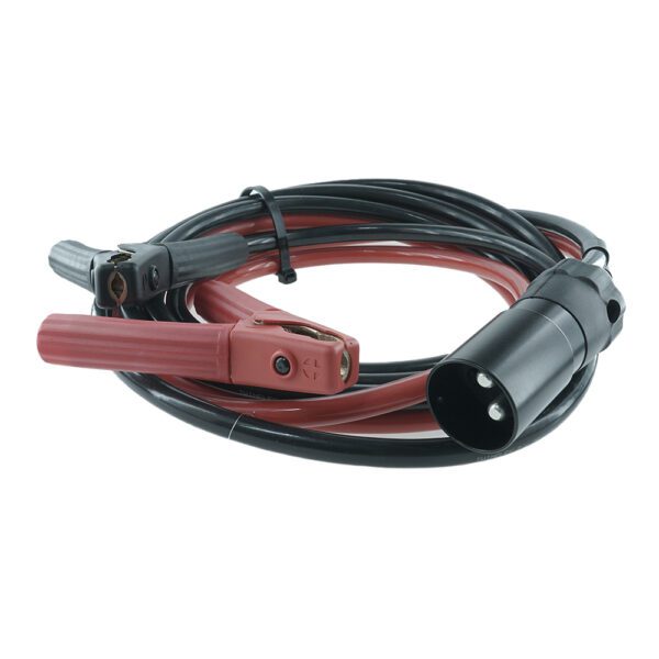 Starthilfekabel 35mm², 2-poliger Stecker 24V, 2 Polzangen, rot/schwarz, 3,5m lang